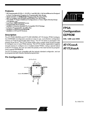 AT17C128A Datasheet PDF Atmel Corporation
