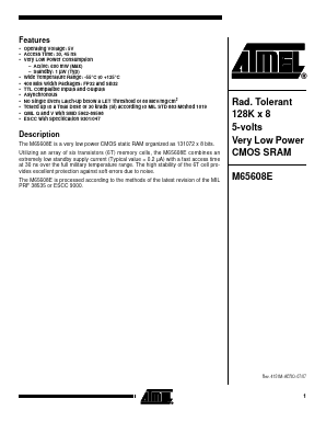 M65608E Datasheet PDF Atmel Corporation