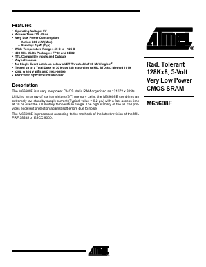 930104701 Datasheet PDF Atmel Corporation
