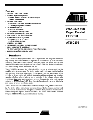 AT28C256-25FM Datasheet PDF Atmel Corporation