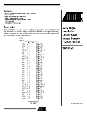 TH7834CCC-RB Datasheet PDF Atmel Corporation