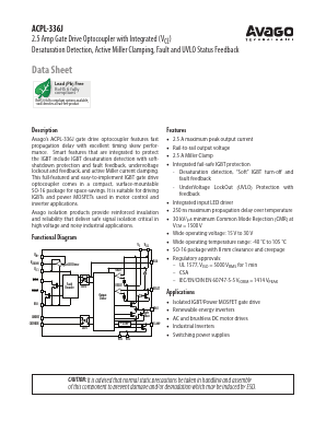 ACPL-336J-000E Datasheet PDF Avago Technologies
