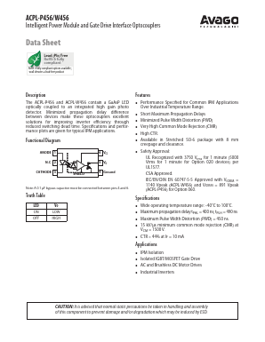 ACPL-W456-060E Datasheet PDF Avago Technologies