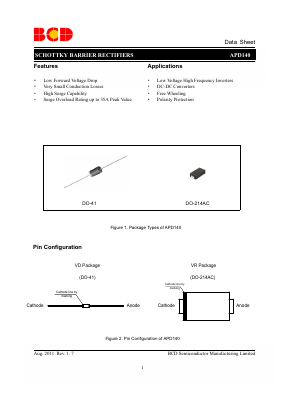 APD140VD-G1 Datasheet PDF BCD Semiconductor