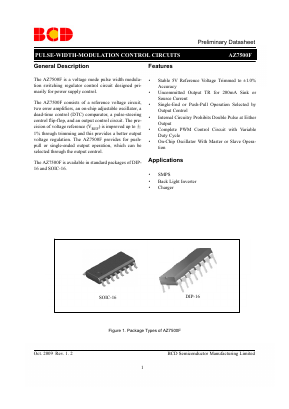 AZ7500FMTR-G1 Datasheet PDF BCD Semiconductor