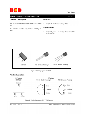 APT17 Datasheet PDF BCD Semiconductor