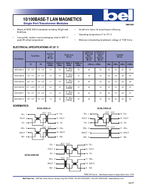 S558-5999-J1 Datasheet PDF Bel Fuse Inc.