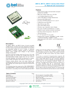 20IMX15-05-8RG Datasheet PDF Bel Fuse Inc.