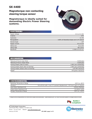SX-4400 Datasheet PDF BI Technologies
