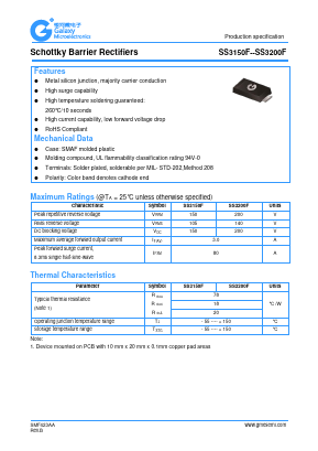 SS3200F Datasheet PDF Galaxy Semi-Conductor
