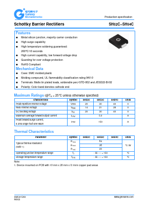 SH53C Datasheet PDF Galaxy Semi-Conductor