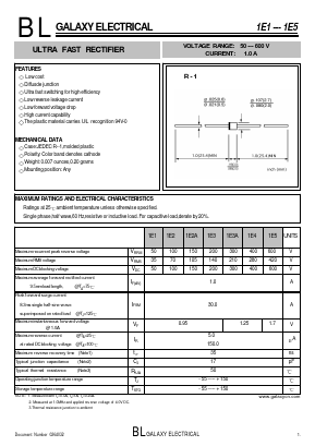 1E3 Datasheet PDF Galaxy Semi-Conductor