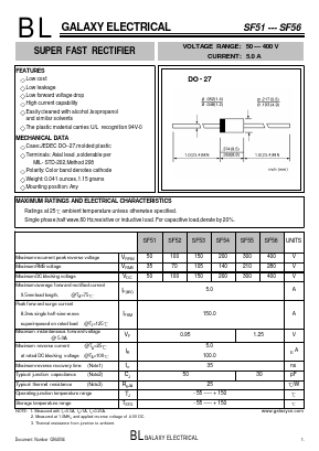 SF55 Datasheet PDF Galaxy Semi-Conductor