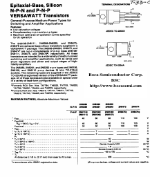 2N6292 Datasheet PDF Boca Semiconductor