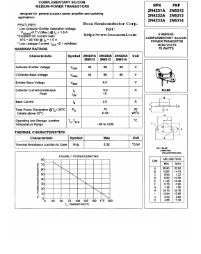 2N4232A Datasheet PDF Boca Semiconductor