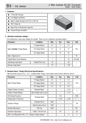 B3-247R2D Datasheet PDF Bothhand USA, LP.