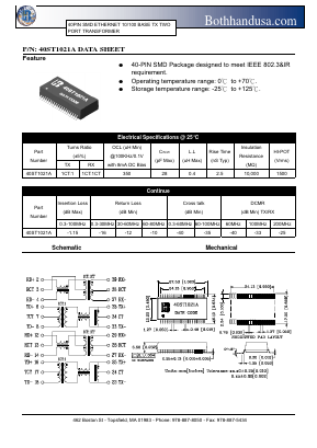 40ST1021A Datasheet PDF Bothhand USA, LP.