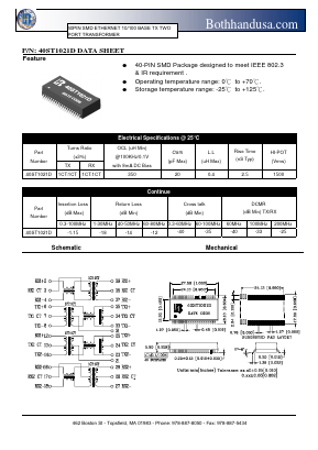40ST1021D Datasheet PDF Bothhand USA, LP.