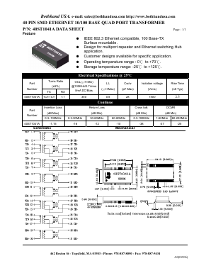 40ST1041A Datasheet PDF Bothhand USA, LP.