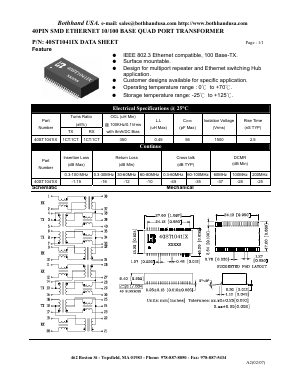 40ST1041IX_S Datasheet PDF Bothhand USA, LP.