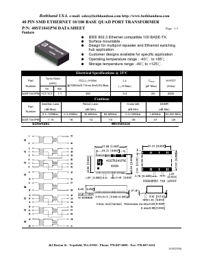 40ST1041PM Datasheet PDF Bothhand USA, LP.