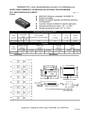 40ST1041PM_M Datasheet PDF Bothhand USA, LP.