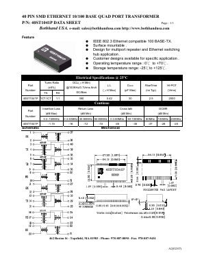 40ST1041P_S Datasheet PDF Bothhand USA, LP.