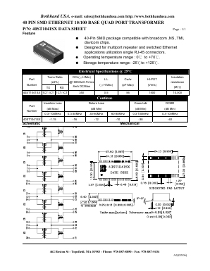 40ST1041SX_S Datasheet PDF Bothhand USA, LP.
