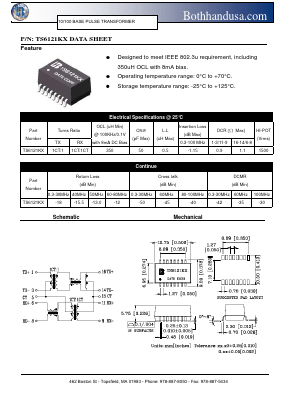TS6121KX Datasheet PDF Bothhand USA, LP.