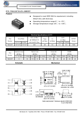 TS6121P Datasheet PDF Bothhand USA, LP.
