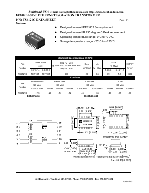 TS6121C_08 Datasheet PDF Bothhand USA, LP.