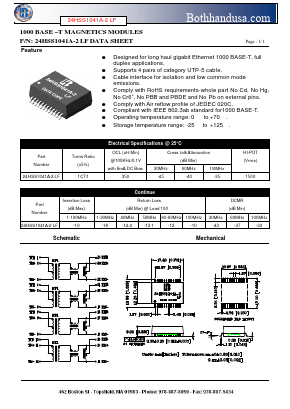 24HSS1041A-2-LF Datasheet PDF Bothhand USA, LP.