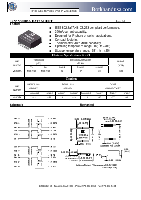 VS2006A Datasheet PDF Bothhand USA, LP.