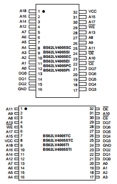 BS62LV4005EC-55 Datasheet PDF Brilliance Semiconductor