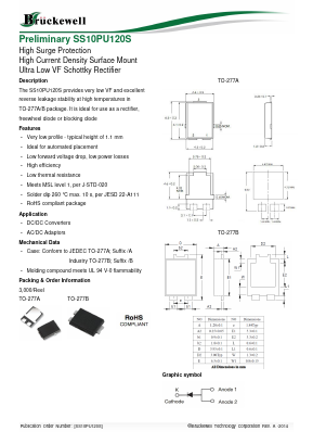 SS10PU120S Datasheet PDF Bruckewell Technology LTD