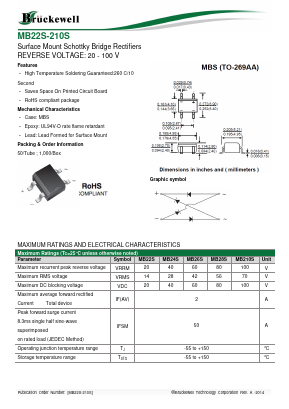 MB26S Datasheet PDF Bruckewell Technology LTD