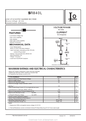 SR840L Datasheet PDF Bytes