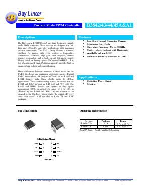B3844P Datasheet PDF Bay Linear