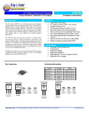 B29150S-3.3 Datasheet PDF Bay Linear