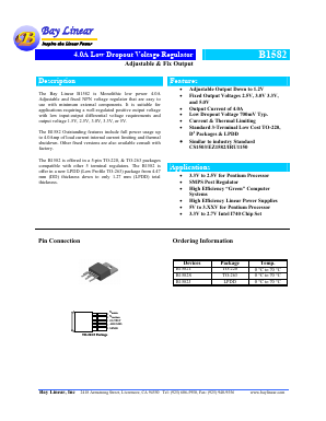 B1582S-3.0 Datasheet PDF Bay Linear
