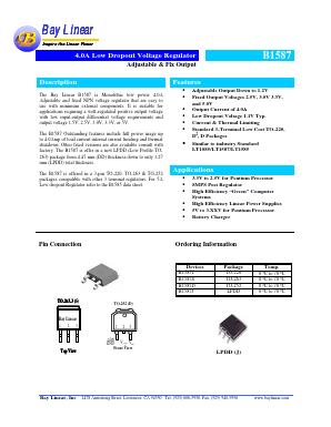 B1587S-3.3 Datasheet PDF Bay Linear