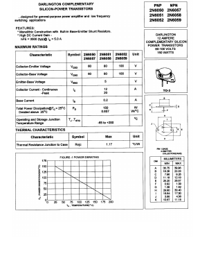 2N6050 Datasheet PDF Boca Semiconductor