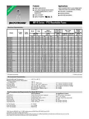 MF-R005 Datasheet PDF Bourns, Inc