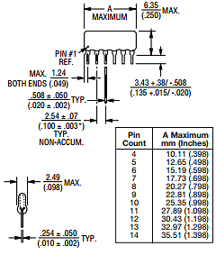 4610M-AP4-222F Datasheet PDF Bourns, Inc