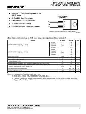 BD244 Datasheet PDF Bourns, Inc