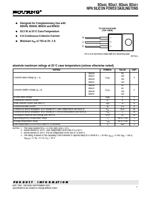 BD649 Datasheet PDF Bourns, Inc