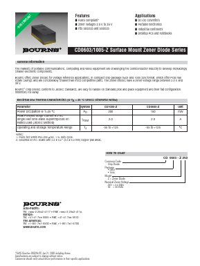 CD0603-Z22 Datasheet PDF Bourns, Inc