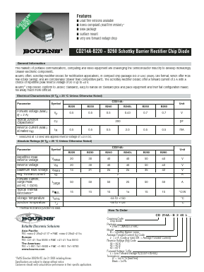 CD214A-B20 Datasheet PDF Bourns, Inc