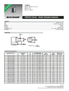 FSR1013-562KL Datasheet PDF Bourns, Inc