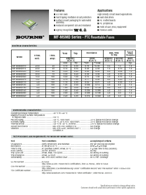 MF-MSMD010-2 Datasheet PDF Bourns, Inc